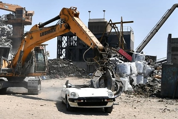 Kuwait Arrests Driver For Reckless Stunts, Forces Him To Watch His Car Get Crushed, Flattened Into Scrap Metal - autojosh