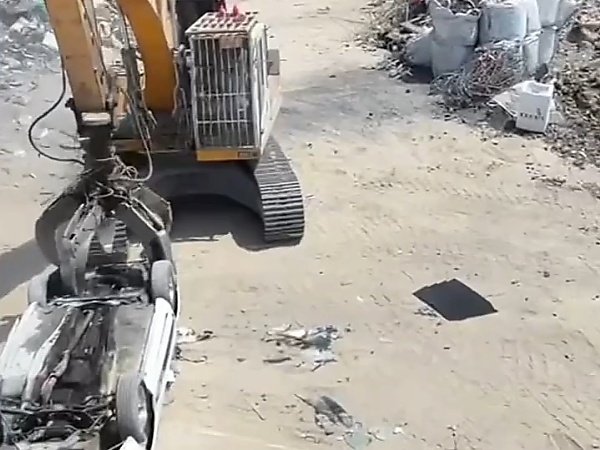 Kuwait Arrests Driver For Reckless Stunts, Forces Him To Watch His Car Get Crushed, Flattened Into Scrap Metal - autojosh
