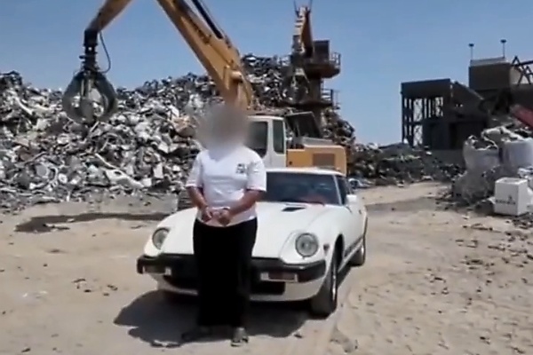 Kuwait Arrests Driver For Reckless Stunts, Forces Him To Watch His Car Get Crushed, Flattened Into Scrap Metal - autojosh
