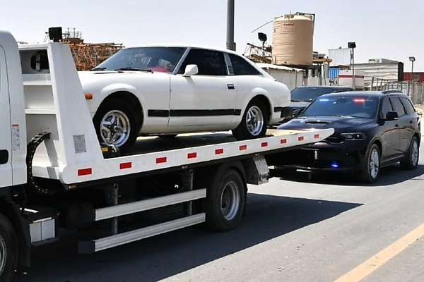 Kuwait Arrests Driver For Reckless Stunts, Forces Him To Watch His Car Get Crushed, Flattened Into Scrap Metal - autojosh
