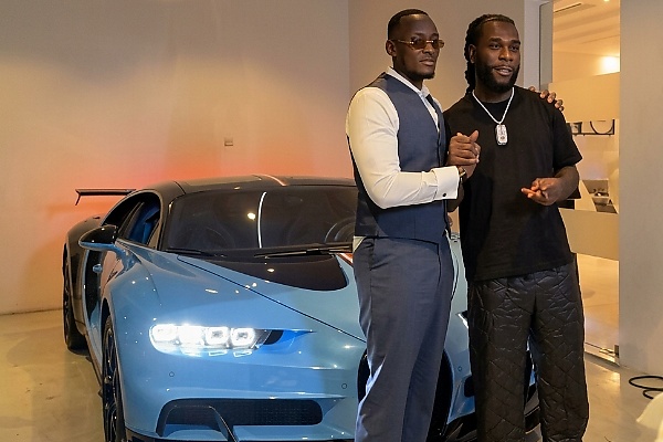 Most Expensive In Africa : Burna Boy Takes Delivery Of His ₦9B Bugatti Chiron VXX