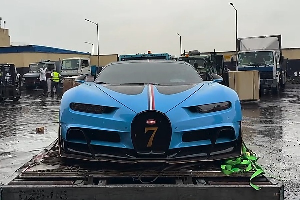 Most Expensive In Africa : Burna Boy Takes Delivery Of His ₦9B Bugatti Chiron VXX