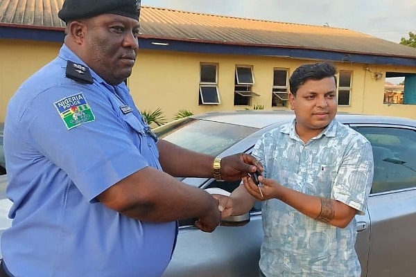 Stolen Toyota Camry Recovered In 8 Hours By Ogun Police, Returned To Indian Owner
