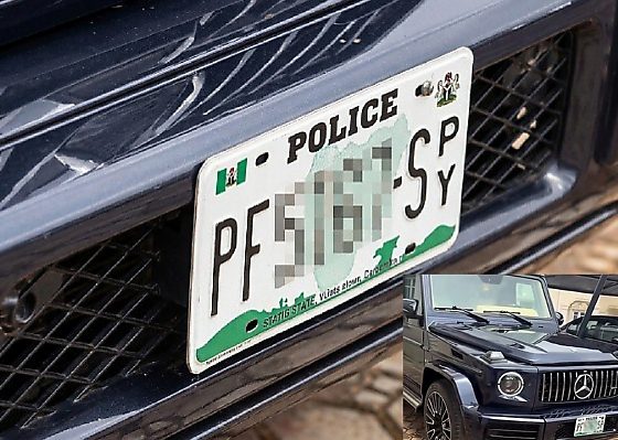 Sunday Igboho Spotted Driving Mercedes G-Wagon With Custom Nigerian Police Plate