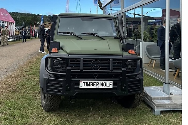 Mercedes And Rheinmetall Unveil G-Class-Based Timber Wolf And Silver Wolf For British Army