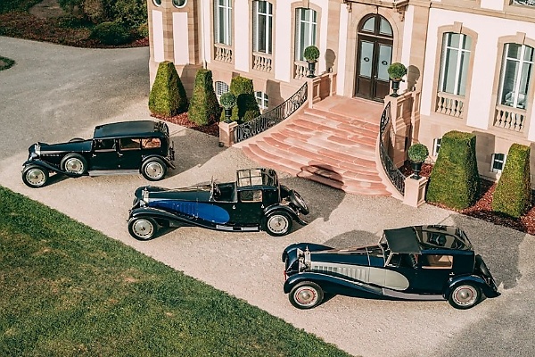 Three Rare 1926 Bugatti Type 41 Royales Reunite at Bugatti’s Spiritual Home to Mark 100th Anniversary