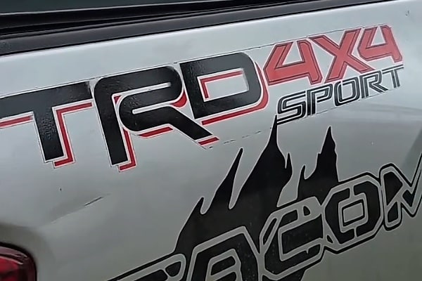 “TRD 4X4” Lettering Lands Toyota Tacoma Owner In Trouble As Lagos Police Demand Advert Permit
