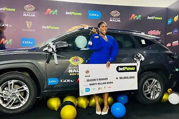No Innoson This Year As BBNaija Season 11 Winner Temi Receives ₦60m Hyundai Tucson, ₦90m Cash Prize
