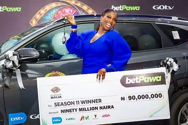 No Innoson This Year As BBNaija Season 11 Winner Temi Receives ₦60m Hyundai Tucson, ₦90m Cash Prize