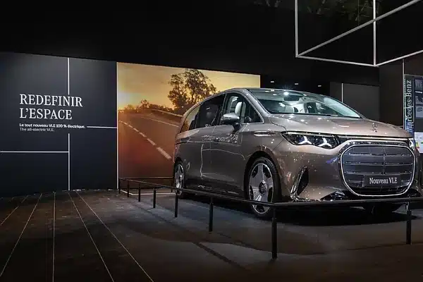 Child Crashes $109,000 Mercedes-Benz VLE Grand-Limousine Into Stand At 2026 Paris Motor Show