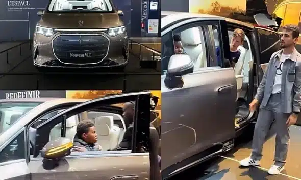Child Crashes $109,000 Mercedes-Benz VLE Grand-Limousine Into Stand At 2026 Paris Motor Show