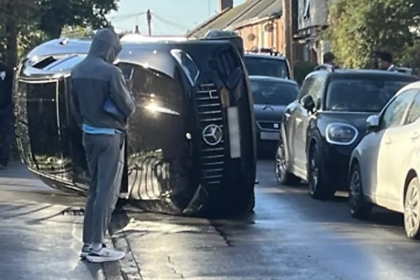 Second Hull City Star Flips Mercedes SUV At Same Spot Where Team-Mate Overturned Defender