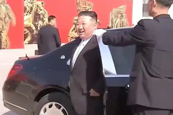 North Korean Leader Kim Jong Un Crosses New China Border Bridge In Armoured Mercedes-Maybach Limousine