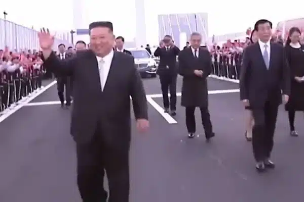North Korean Leader Kim Jong Un Crosses New China Border Bridge In Armoured Mercedes-Maybach Limousine