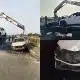 LASEMA: Mercedes-Benz GLE Crashes Into Fire Truck Deployed To Contain CNG Vehicle Fire At Obadore Bridge
