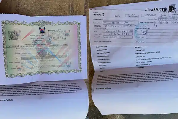 Lexus Owner Calls Out Lagos Transport Commissioner Over ₦100,000 Towing Fee From Ogba To Alausa