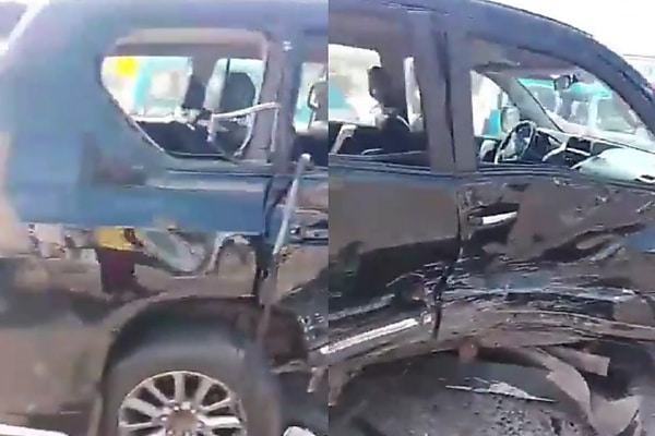 Speeding Blamed As Lexus RX 350 Crashes Into Toyota Land Cruiser At Lagos Coastal Road Junction