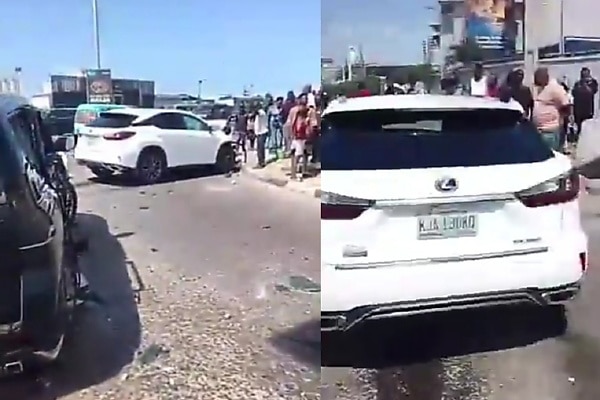 Speeding Blamed As Lexus RX 350 Crashes Into Toyota Land Cruiser At Lagos Coastal Road Junction