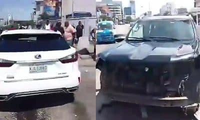 Speeding Blamed As Lexus RX 350 Crashes Into Toyota Land Cruiser At Lagos Coastal Road Junction
