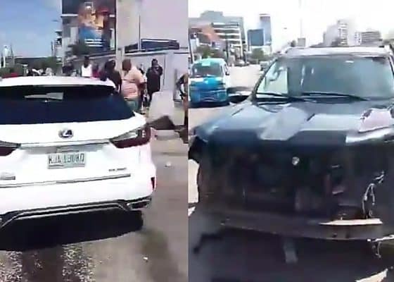 Speeding Blamed As Lexus RX 350 Crashes Into Toyota Land Cruiser At Lagos Coastal Road Junction