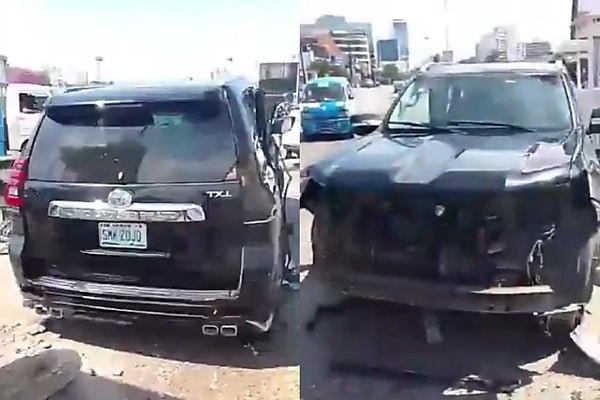 Speeding Blamed As Lexus RX 350 Crashes Into Toyota Land Cruiser At Lagos Coastal Road Junction