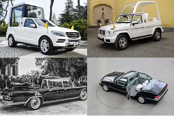 Mercedes-Benz Opens Vatican Exhibition Featuring 8 Historic Popemobiles Since 1930