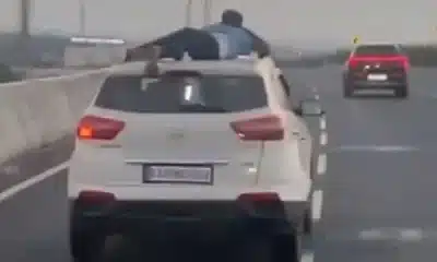 Police Turns Spider-Man, Clings To Roof Of Speeding Hyundai Creta During 40km Anti-Smuggling Chase