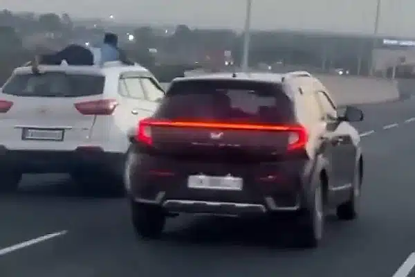 Police Turns Spider-Man, Clings To Roof Of Speeding Hyundai Creta During 40km Anti-Smuggling Chase