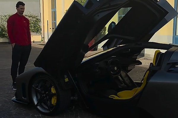 Swedish Soccer Icon Zlatan Ibrahimovic Buys $4 Million Ferrari F80 For 45th Birthday (Photos)
